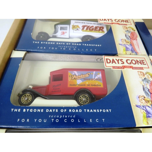 54 - BOXED SET OF DAYS GONE DIECAST ADVERTISING VANS