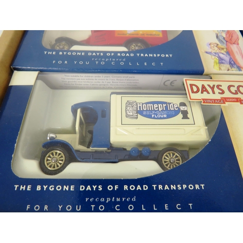 54 - BOXED SET OF DAYS GONE DIECAST ADVERTISING VANS