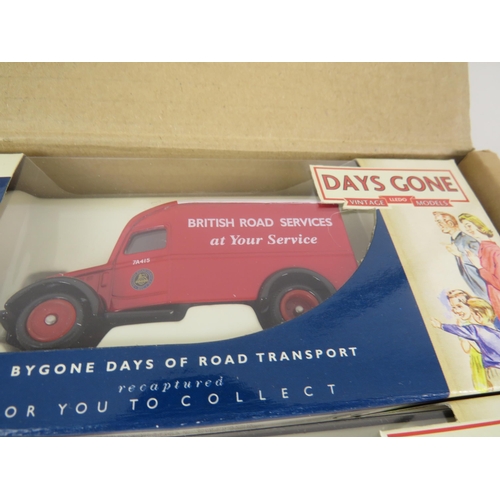 54 - BOXED SET OF DAYS GONE DIECAST ADVERTISING VANS