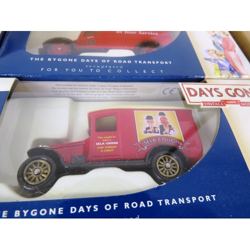 54 - BOXED SET OF DAYS GONE DIECAST ADVERTISING VANS