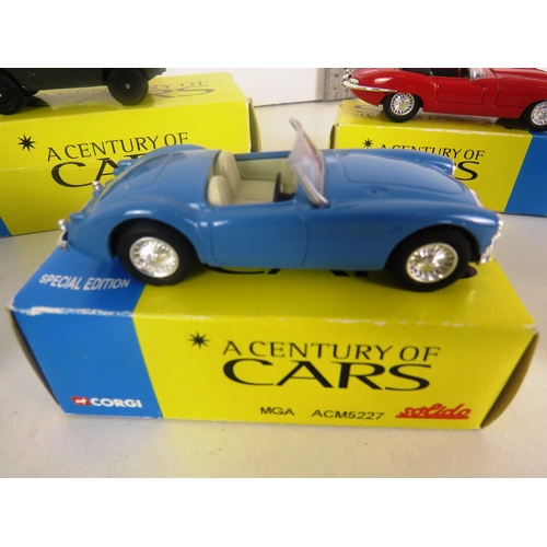 58 - 14 x HACHETTE SPECIAL EDITION- A CENTURY OF CARS ALL BOXED INCLUDES AUSTIN A35, LAND ROVER, MINI COO... 