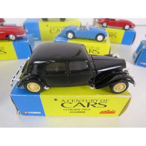 58 - 14 x HACHETTE SPECIAL EDITION- A CENTURY OF CARS ALL BOXED INCLUDES AUSTIN A35, LAND ROVER, MINI COO... 