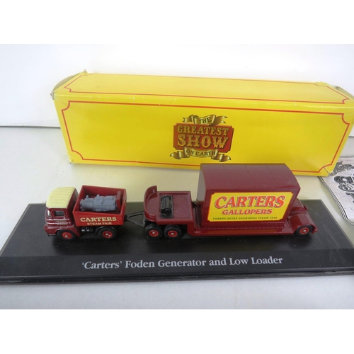 70 - 3 x BOXED DIECAST INCLUDES CARTERS FODDEN GENERATOR AND LOW LOADER AND FUNNY ACTION CROCODILE TOY