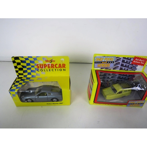 72 - 8 x BOXED DIECAST INCLUDES CORGI GOLDEN OLDIES, MAISTO ASTON MARTIN ETC