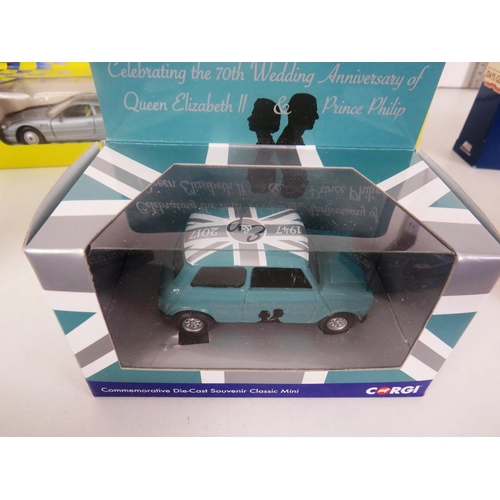 72 - 8 x BOXED DIECAST INCLUDES CORGI GOLDEN OLDIES, MAISTO ASTON MARTIN ETC