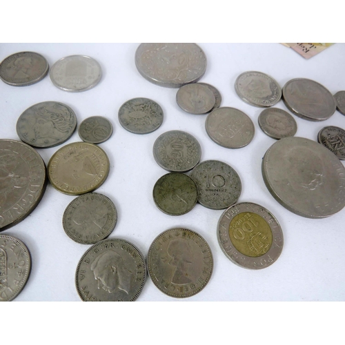 163 - MIXED COINS AND NOTES