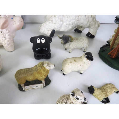 241 - JOBLOT OF SHEEP THEMED COLLECTABLES