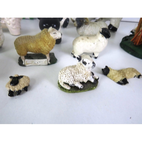 241 - JOBLOT OF SHEEP THEMED COLLECTABLES