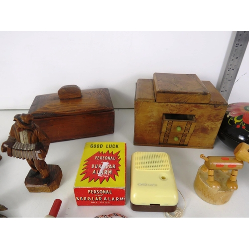 245 - ASSORTED WOODEN COLLECTABLES