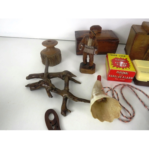 245 - ASSORTED WOODEN COLLECTABLES