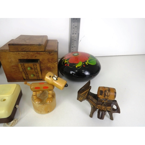 245 - ASSORTED WOODEN COLLECTABLES