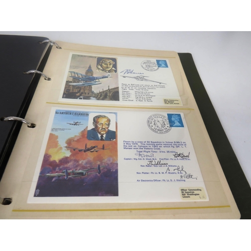 247 - ROYAL AIR FORCE COLLECTION OF ANNIVERSARY  EDITION FIRST DAY COVERS FROM 1976-1979 SIGNED BY POLITS ... 