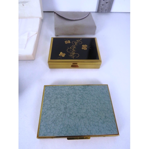 268 - TRAY OF MISCELLANEOUS INCLUDES JEWELLERY, BOXED STRATTON CIGARETTE CASE, TOP TRUMPS etc