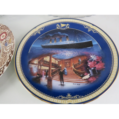 273 - LARGE BOX FULL OF COLLECTORS PLATES INCLUDES TITANIC QUEEN OF THE OCEAN, GLASS CORONATION PLATES etc