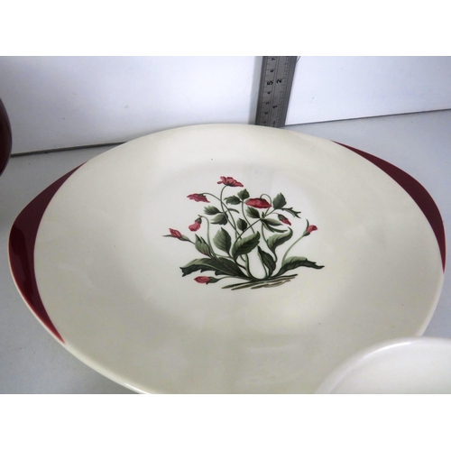 279 - WEDGEWOOD MAYFIELD PATTERN TEASET CONSISTING OF TEAPOT MILK JUG, SUGAR BOWL, CUPS, SAUCERS, PLATES