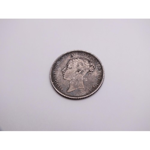 196 - 1872 SIXPENCE NVF