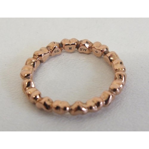 234 - SIX GENUINE PANDORA RINGS INCLUDES ROSE GOLD