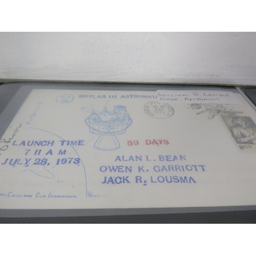 325 - 30 x SHEETS OF SPACE FIRST DAY COVERS INCLUDES SIGNED ONE FROM APPOLLO