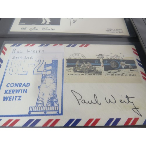 325 - 30 x SHEETS OF SPACE FIRST DAY COVERS INCLUDES SIGNED ONE FROM APPOLLO