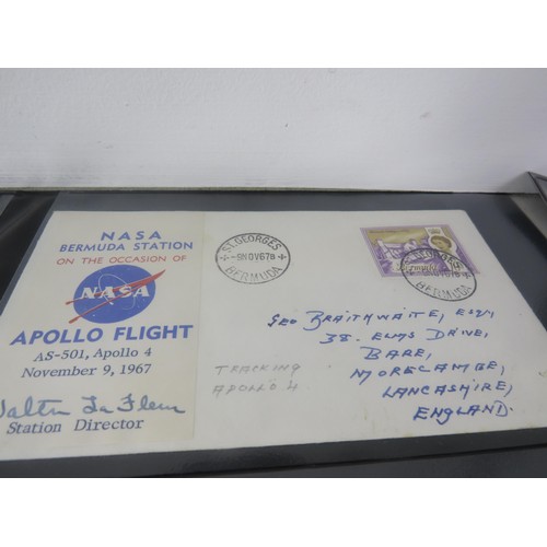 325 - 30 x SHEETS OF SPACE FIRST DAY COVERS INCLUDES SIGNED ONE FROM APPOLLO