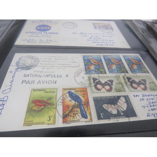 325 - 30 x SHEETS OF SPACE FIRST DAY COVERS INCLUDES SIGNED ONE FROM APPOLLO