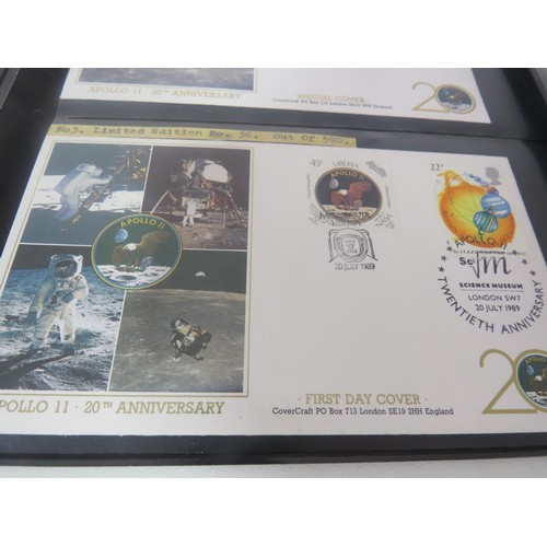 325 - 30 x SHEETS OF SPACE FIRST DAY COVERS INCLUDES SIGNED ONE FROM APPOLLO