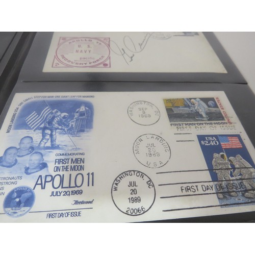 325 - 30 x SHEETS OF SPACE FIRST DAY COVERS INCLUDES SIGNED ONE FROM APPOLLO