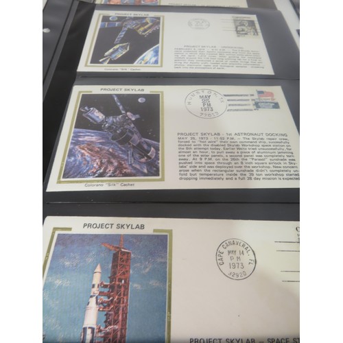 325 - 30 x SHEETS OF SPACE FIRST DAY COVERS INCLUDES SIGNED ONE FROM APPOLLO