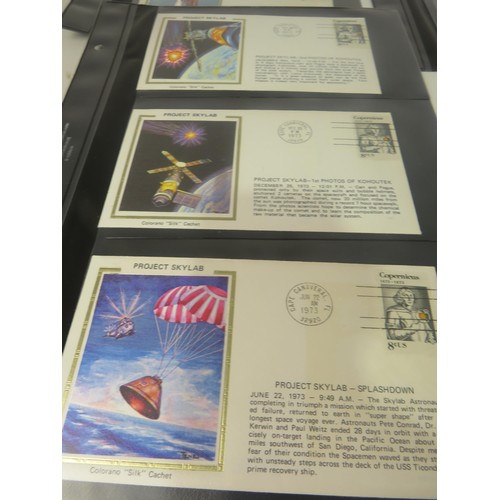 325 - 30 x SHEETS OF SPACE FIRST DAY COVERS INCLUDES SIGNED ONE FROM APPOLLO