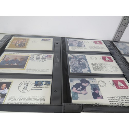 325 - 30 x SHEETS OF SPACE FIRST DAY COVERS INCLUDES SIGNED ONE FROM APPOLLO