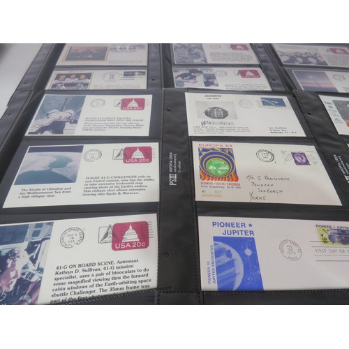 325 - 30 x SHEETS OF SPACE FIRST DAY COVERS INCLUDES SIGNED ONE FROM APPOLLO