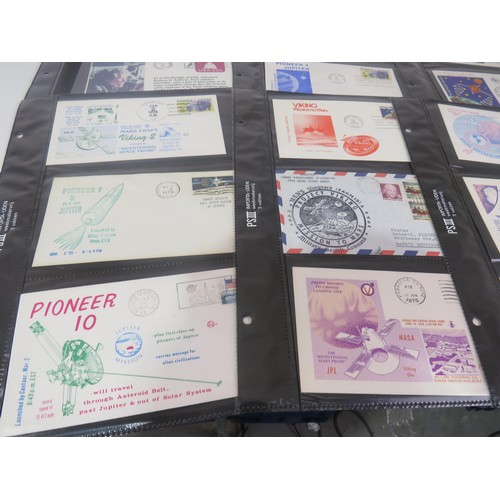 325 - 30 x SHEETS OF SPACE FIRST DAY COVERS INCLUDES SIGNED ONE FROM APPOLLO