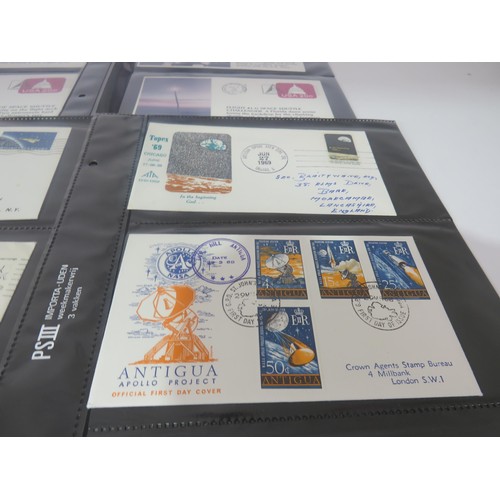 325 - 30 x SHEETS OF SPACE FIRST DAY COVERS INCLUDES SIGNED ONE FROM APPOLLO