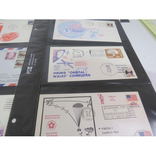 325 - 30 x SHEETS OF SPACE FIRST DAY COVERS INCLUDES SIGNED ONE FROM APPOLLO