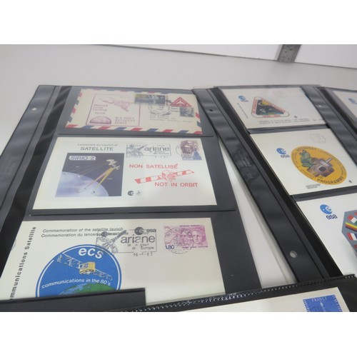 325 - 30 x SHEETS OF SPACE FIRST DAY COVERS INCLUDES SIGNED ONE FROM APPOLLO