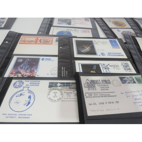 325 - 30 x SHEETS OF SPACE FIRST DAY COVERS INCLUDES SIGNED ONE FROM APPOLLO