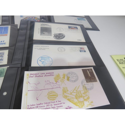 325 - 30 x SHEETS OF SPACE FIRST DAY COVERS INCLUDES SIGNED ONE FROM APPOLLO