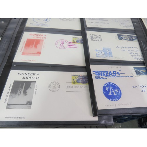 325 - 30 x SHEETS OF SPACE FIRST DAY COVERS INCLUDES SIGNED ONE FROM APPOLLO