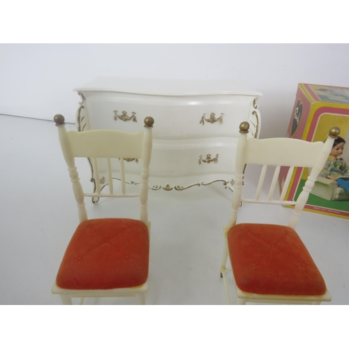 361 - SINDY DOLL FURNITURE INCLUDES BOXED ARMCHAIRS