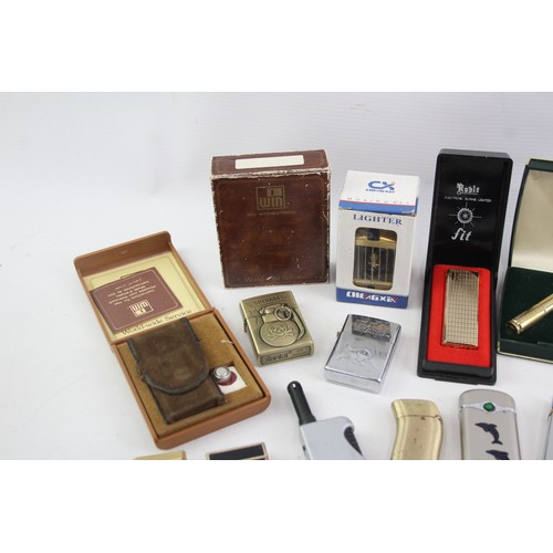 431 - 25 x Assorted Cigarette LIGHTERS Inc Win, Mosda, Maruman etc