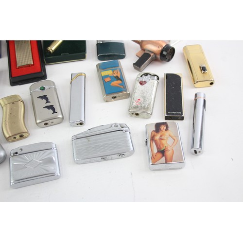 431 - 25 x Assorted Cigarette LIGHTERS Inc Win, Mosda, Maruman etc