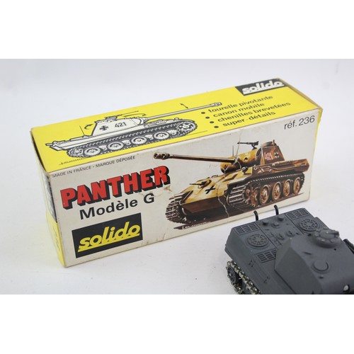 435 - Boxed Vintage Solido Diecast Model #236 Panther G Tank