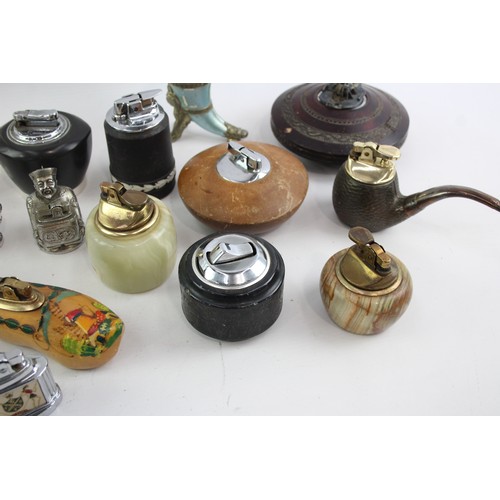 443 - 20 x Vintage TOBACCIANA Table Lighters Inc Colibri, Ronson, Novelty