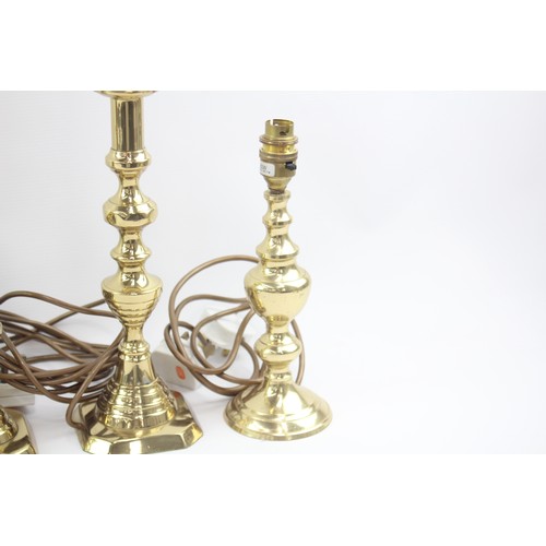 450 - 6 x Assorted Vintage Brass Table Lamps