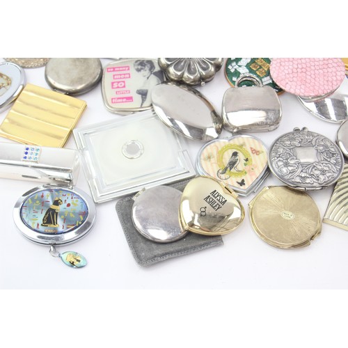 458 - 50 x Assorted Ladies Vanity Compact MIRRORS Inc Stratton, Boxed, Vintage etc