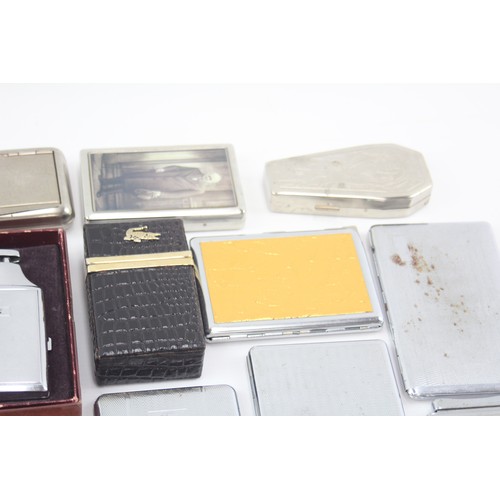 467 - 20 x Assorted Vintage TOBACCIANA Cigarette Cases includes Ronson, Lighter etc