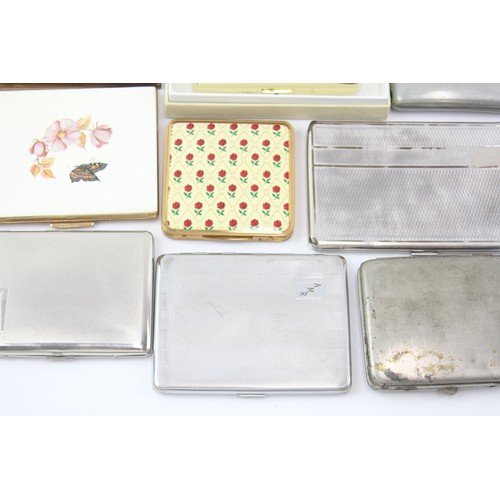 465 - 20 x Assorted Vintage TOBACCIANA Cigarette Cases inc Ladies, Kigu, Colibri etc