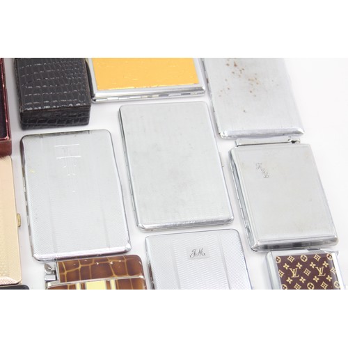 467 - 20 x Assorted Vintage TOBACCIANA Cigarette Cases includes Ronson, Lighter etc