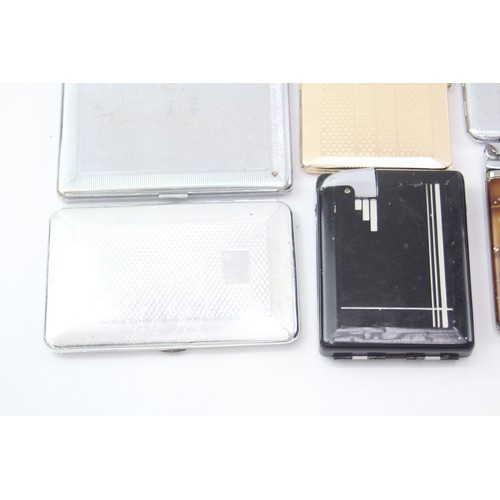 467 - 20 x Assorted Vintage TOBACCIANA Cigarette Cases includes Ronson, Lighter etc