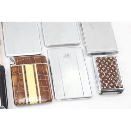 467 - 20 x Assorted Vintage TOBACCIANA Cigarette Cases includes Ronson, Lighter etc